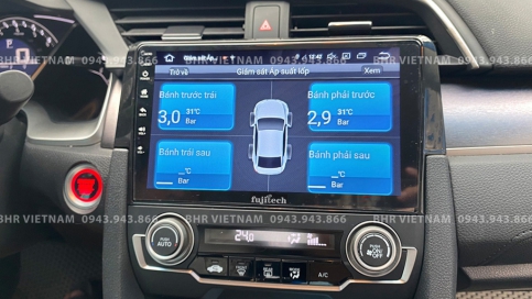 Màn hình DVD Android liền camera 360 Honda Civic 2017 - nay | Fujitech 360 